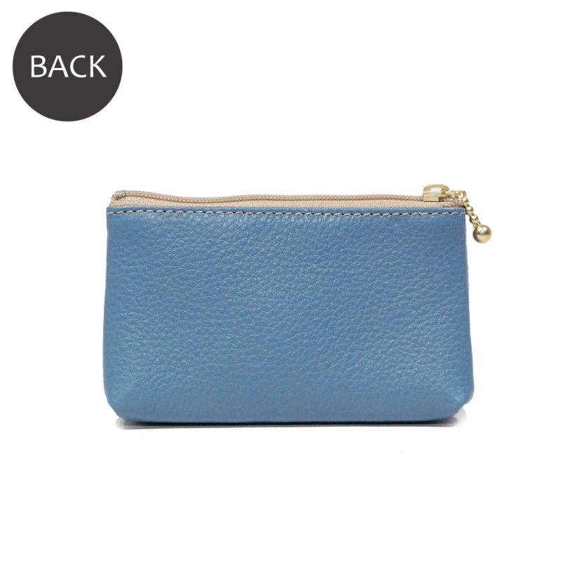 画像2: オリーブレザー 親子ポーチ (2)