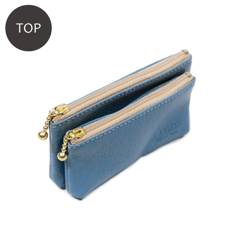 画像5: オリーブレザー 親子ポーチ (5)