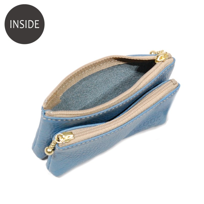 画像6: オリーブレザー 親子ポーチ (6)