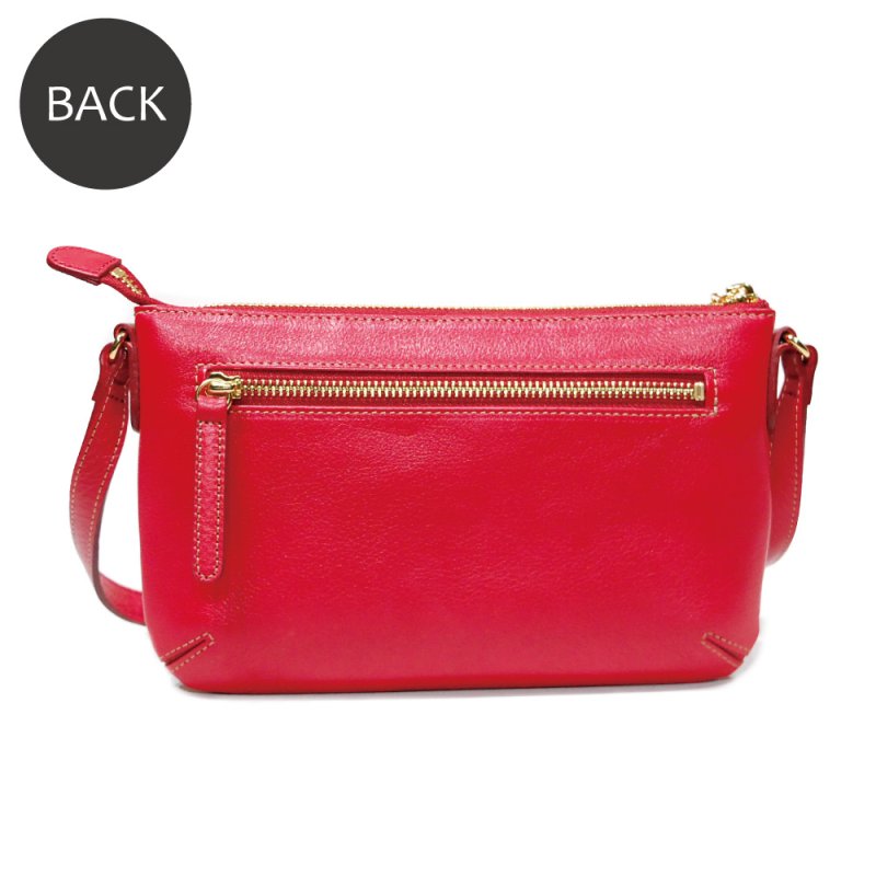 画像2: オリーブレザー ポシェット (2)