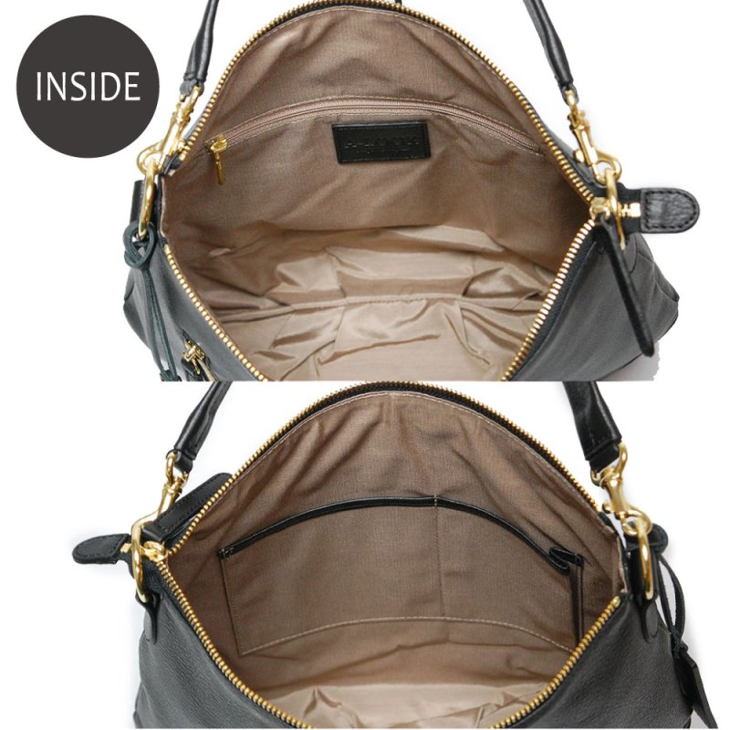 画像5: オリーブレザー2wayショルダー (5)