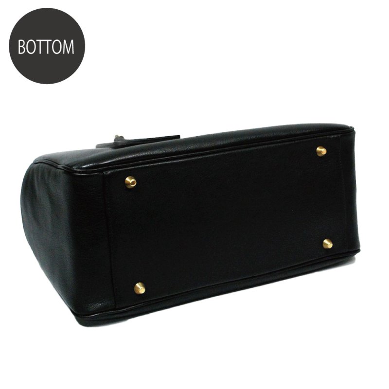 画像3: オリーブレザー トートバッグ (3)