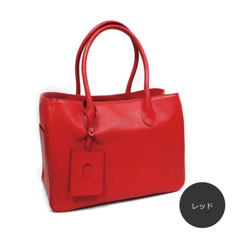 画像13: オリーブレザー トートバッグ (13)