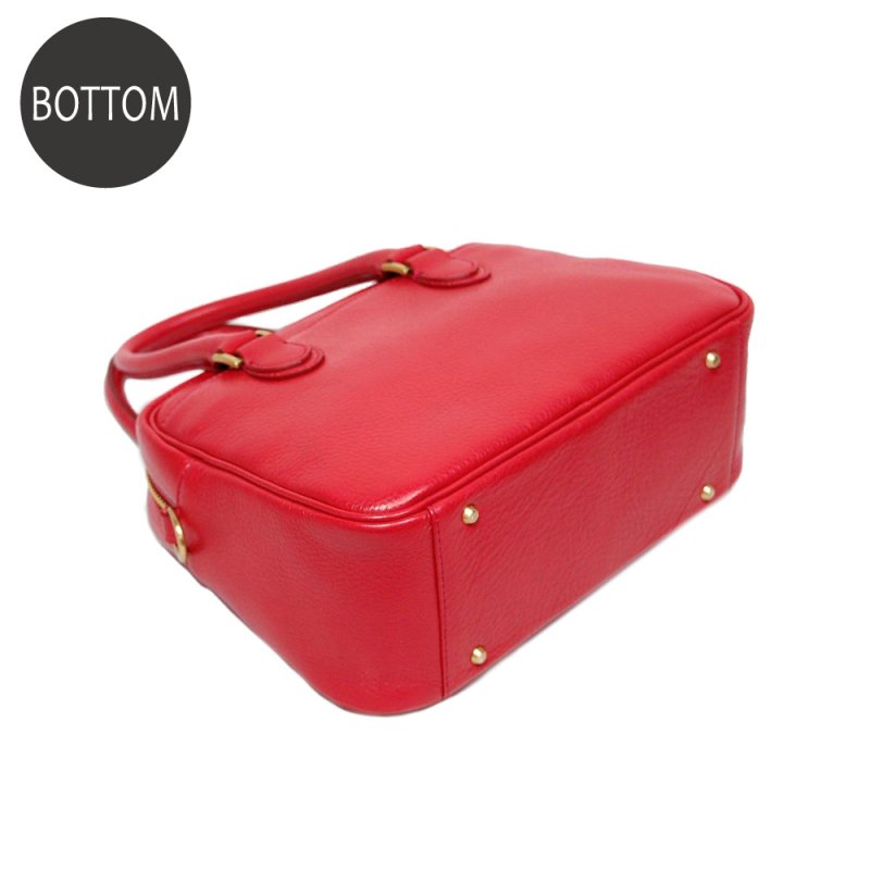 画像4: オリーブレザー 2wayミニボストンバッグ（ショルダー&手提げ） (4)