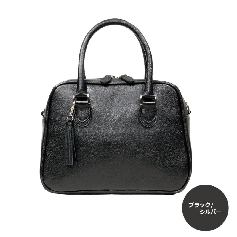 画像8: オリーブレザー 2wayミニボストンバッグ（ショルダー&手提げ） (8)