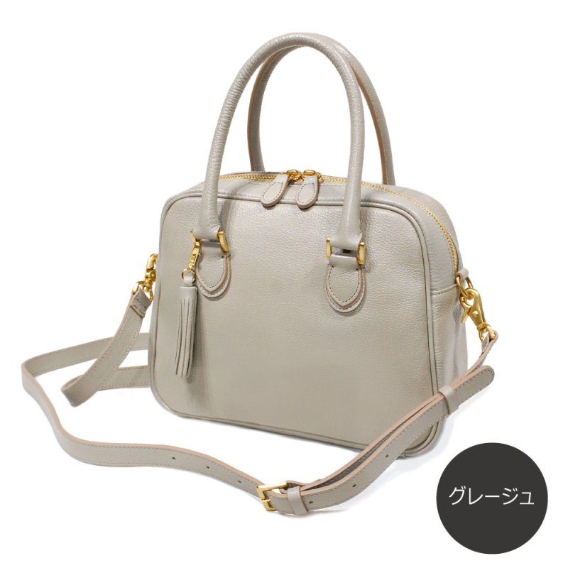 画像15: オリーブレザー 2wayミニボストンバッグ（ショルダー&手提げ） (15)