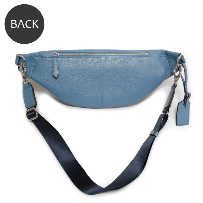 画像11: オリーブレザー 三日月型ボディバッグ (11)