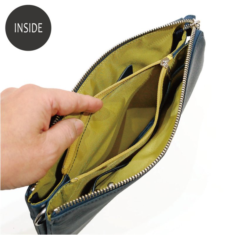 画像12: 手袋用ソフトレザーで作った ワッフルボディーショルダー (12)