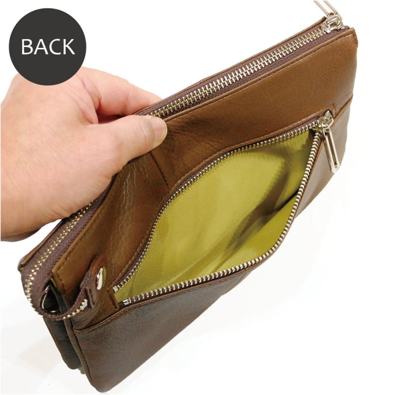 画像8: 手袋用ソフトレザーで作った ワッフルボディーショルダー (8)