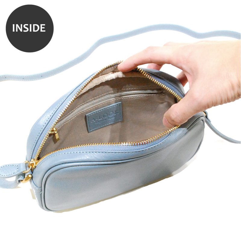 画像6: オリーブレザー ビーンズショルダー (6)