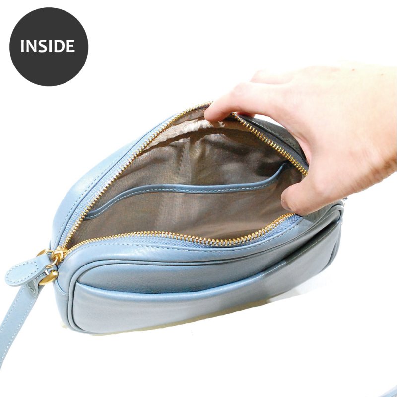 画像7: オリーブレザー ビーンズショルダー (7)