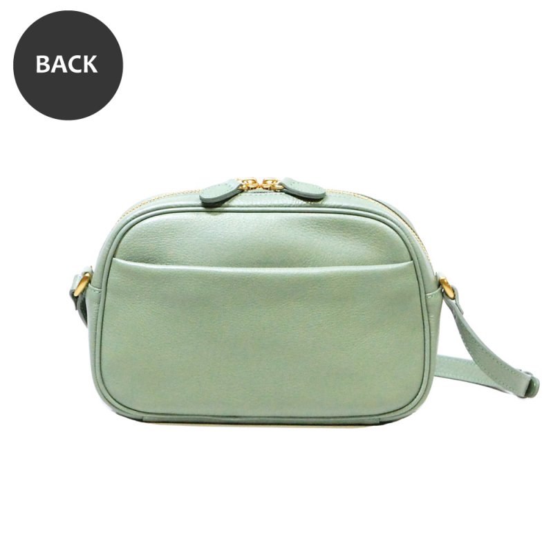 画像2: オリーブレザー ビーンズショルダー (2)