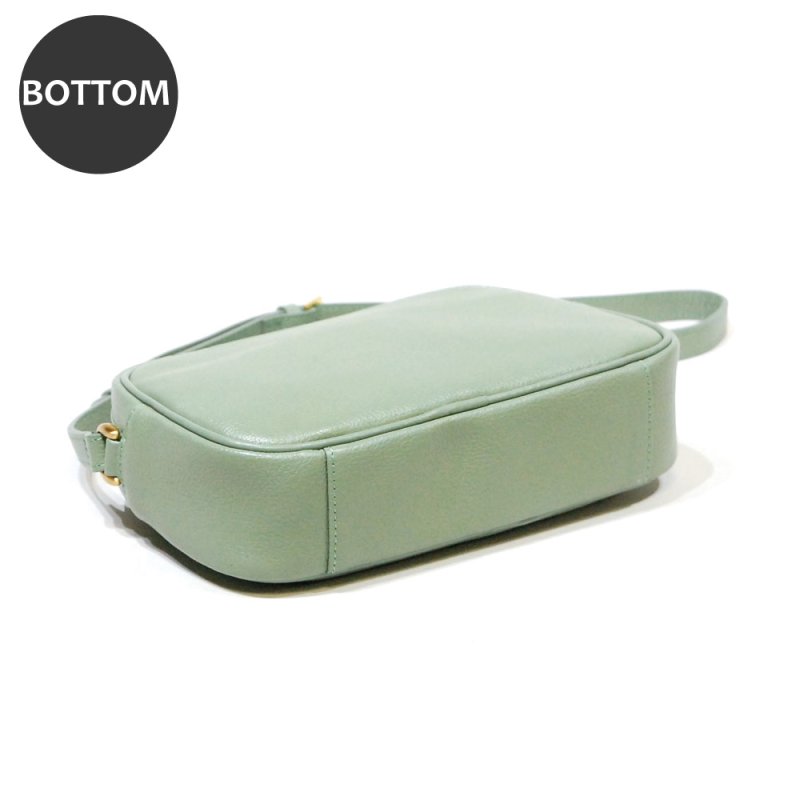 画像4: オリーブレザー ビーンズショルダー (4)