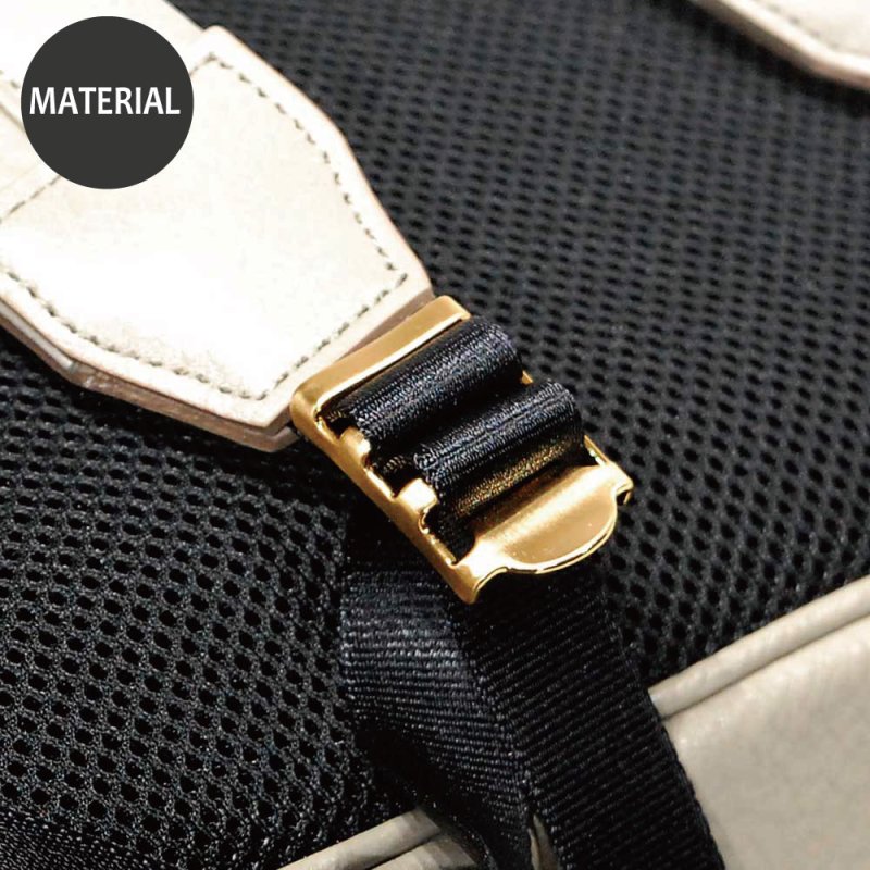 画像14: オリーブレザー グレースリュックサック (14)