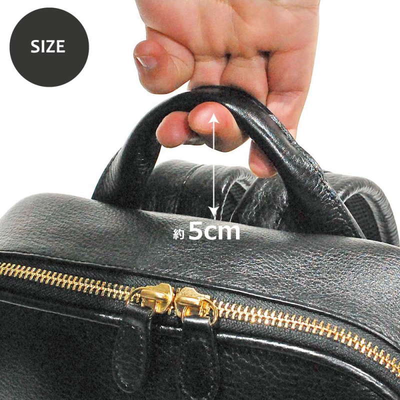 画像13: オリーブレザー グレースリュックサック (13)