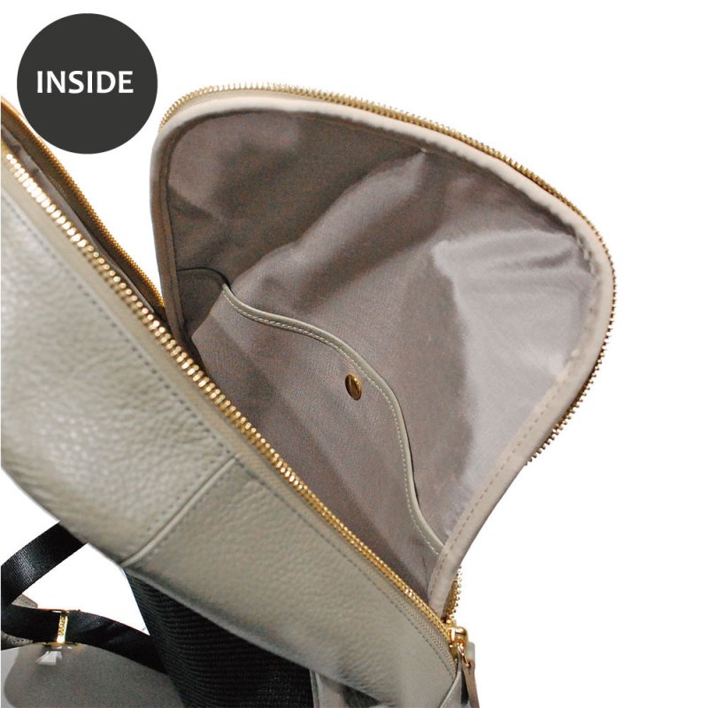 画像9: オリーブレザー グレースリュックサック (9)