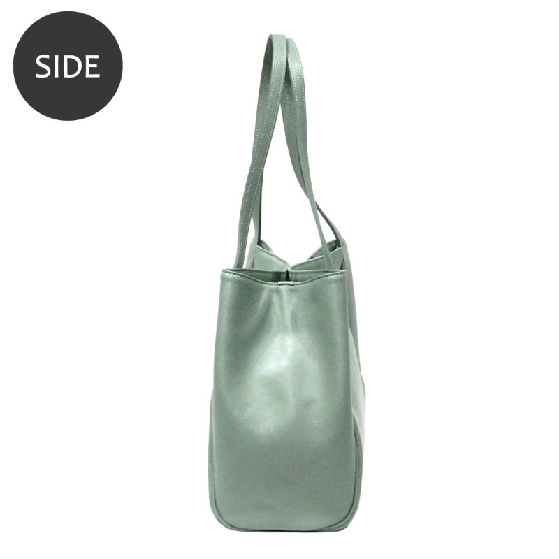 画像3: オリーブレザー フォルムチェンジA4トート (3)