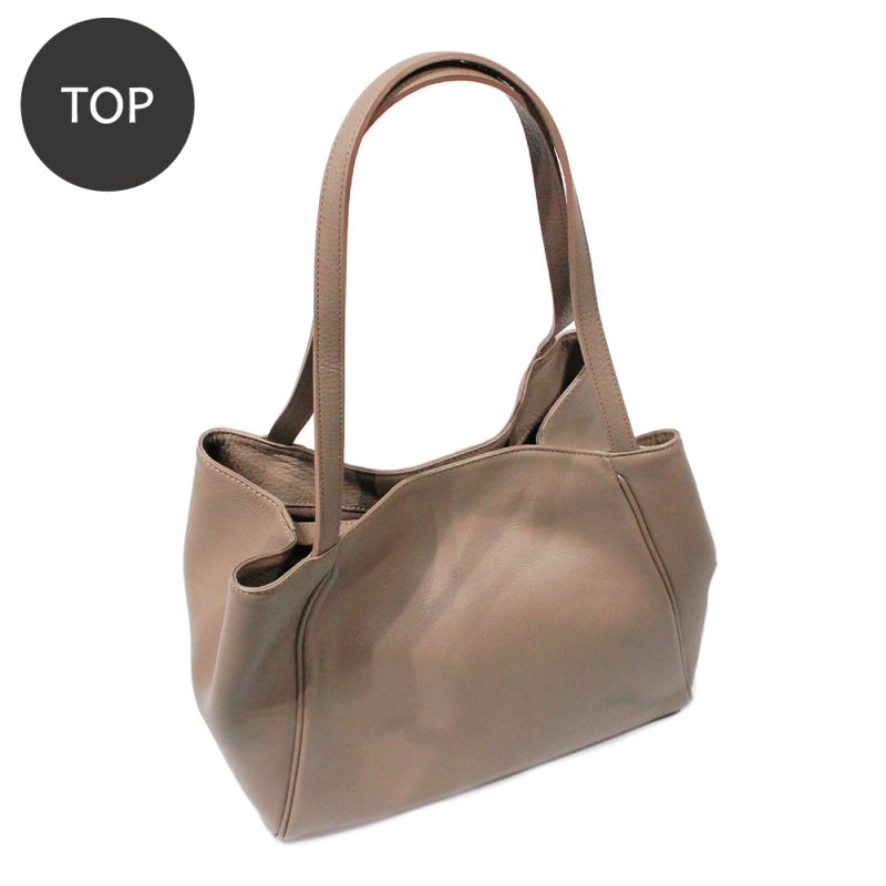 画像5: オリーブレザー フォルムチェンジA4トート (5)