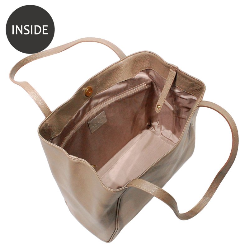 画像7: オリーブレザー フォルムチェンジA4トート (7)