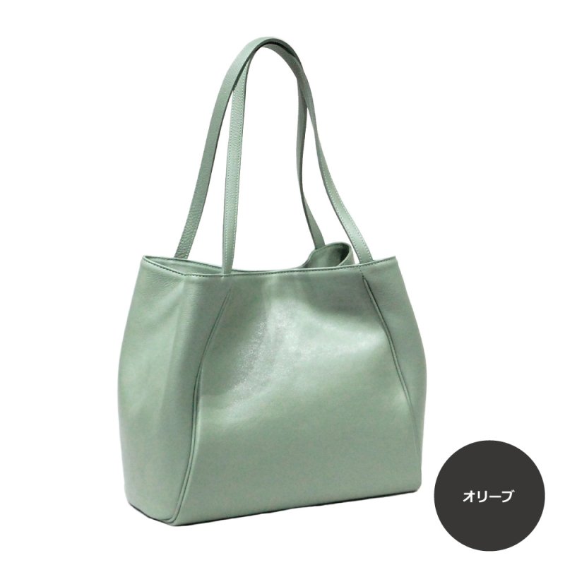 画像17: オリーブレザー フォルムチェンジA4トート (17)