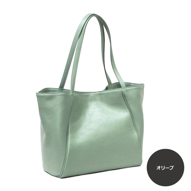 画像18: オリーブレザー フォルムチェンジA4トート (18)