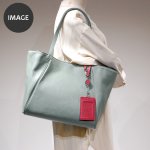 画像12: オリーブレザー リール付き両面パスケース (12)