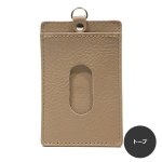 画像7: オリーブレザー リール付き両面パスケース (7)