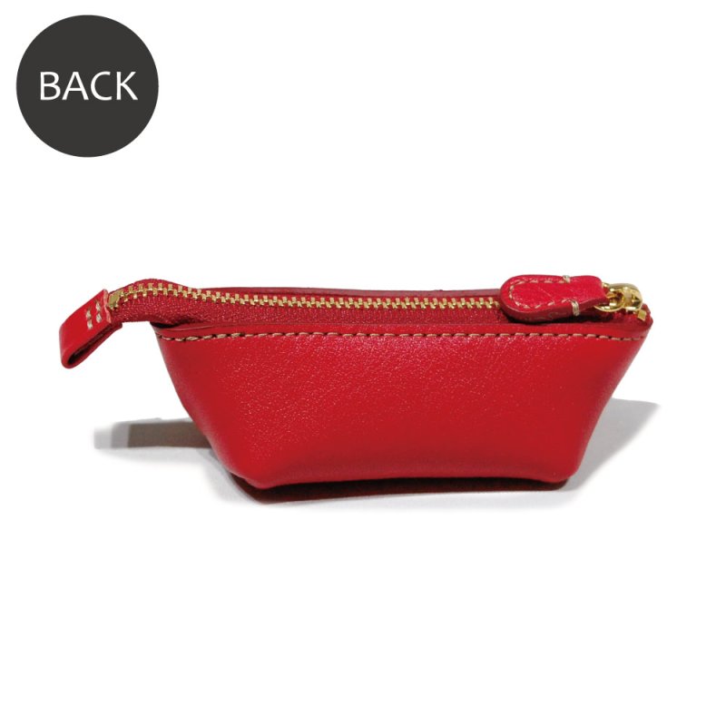 画像2: オリーブレザー 舟形コインポーチ (2)