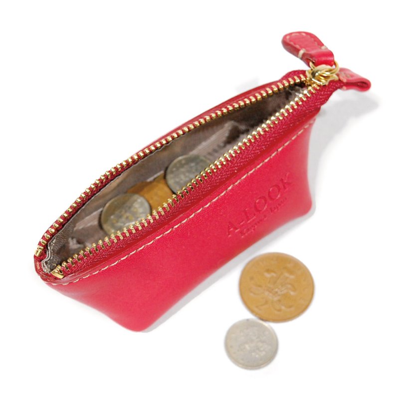 画像6: オリーブレザー 舟形コインポーチ (6)