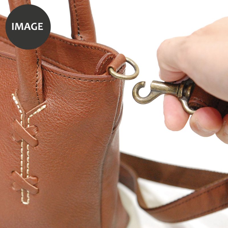 画像14: どんぐりレザー 2wayハンドバッグ (14)