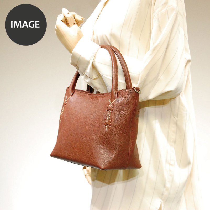 画像15: どんぐりレザー 2wayハンドバッグ (15)