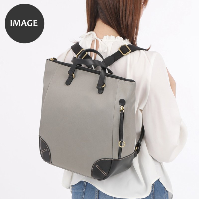 画像14: はっ水高密度ナイロン 軽量A4リュック (14)