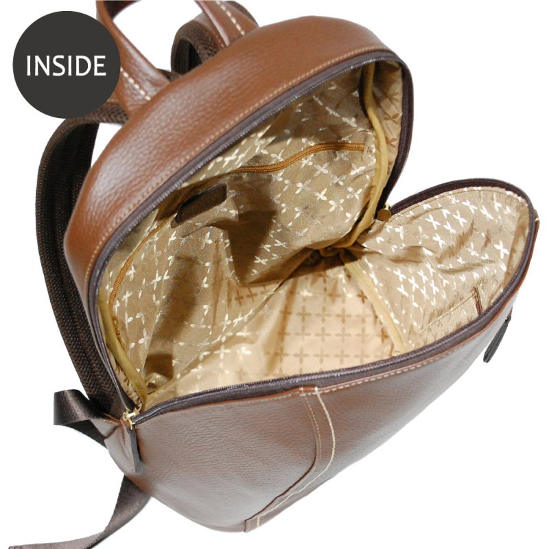 画像10: 傷が目立たないエンボスシュリンクの 軽量ラウンドリュック (10)