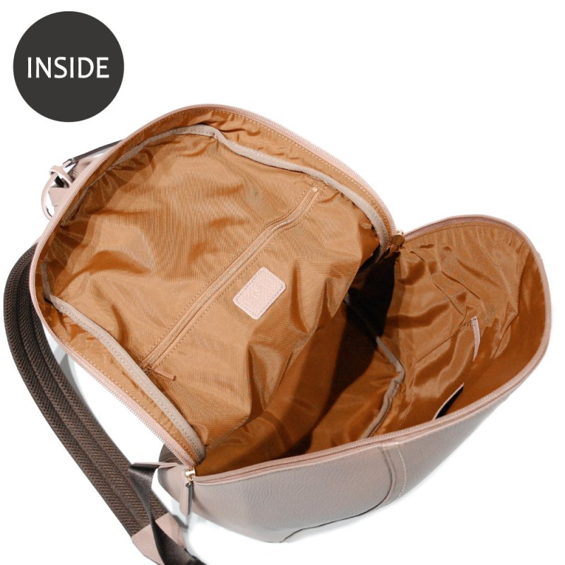 画像10: 傷が目立たないエンボスシュリンクの 軽量ラウンドリュック (10)