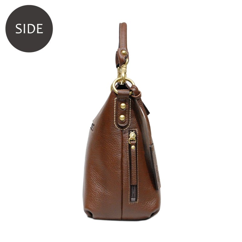 画像3: 傷が目立たないエンボスシュリンクの 2wayショルダーバッグ (3)