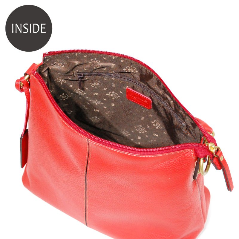 画像17: 傷が目立たないエンボスシュリンクの 2wayショルダーバッグ (17)