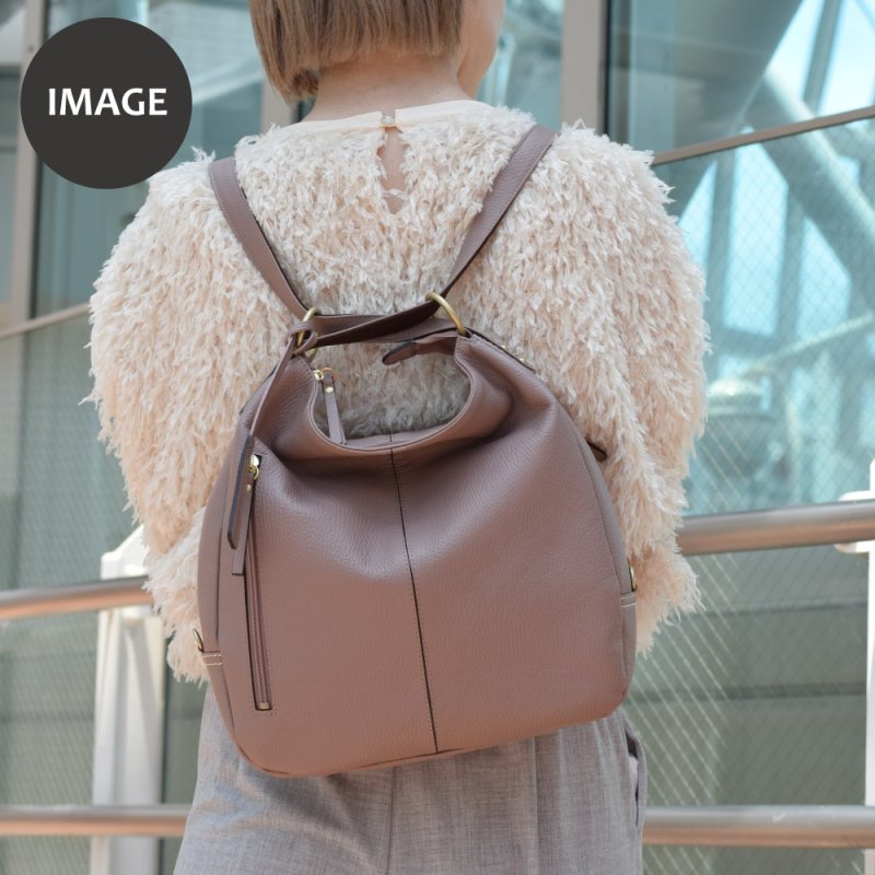 画像6: 傷が目立たないエンボスシュリンクの 3wayリュック (6)