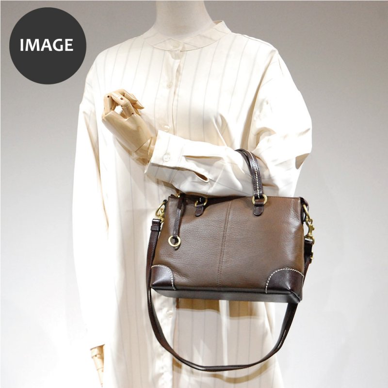 画像14: ソフトレザーの2wayミニバッグ (14)