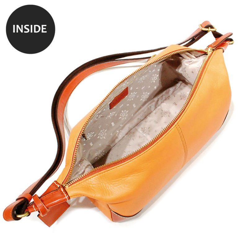 画像5: ソフトレザーの三日月形ミニショルダー (5)