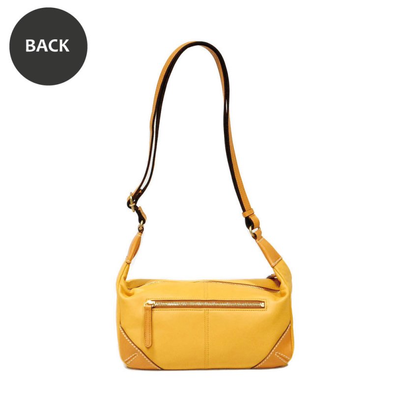 画像2: ソフトレザーの三日月形ミニショルダー (2)