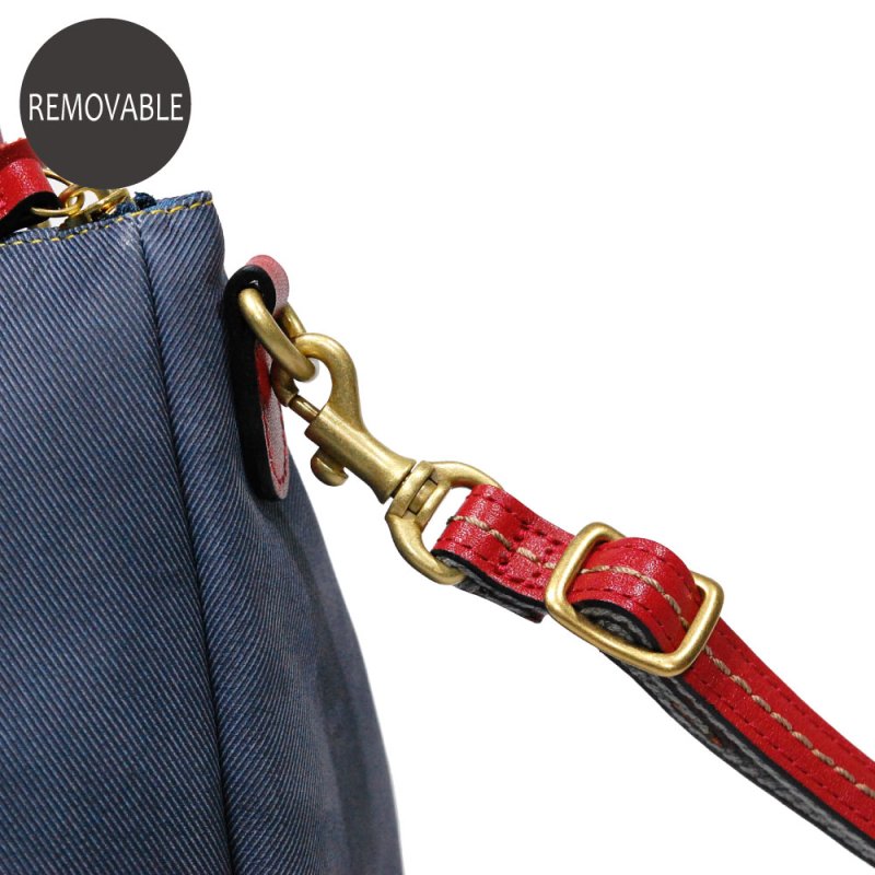 画像7: デニム調レザー 2wayミニバッグ (7)