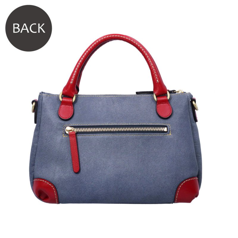 画像2: デニム調レザー 2wayミニバッグ (2)