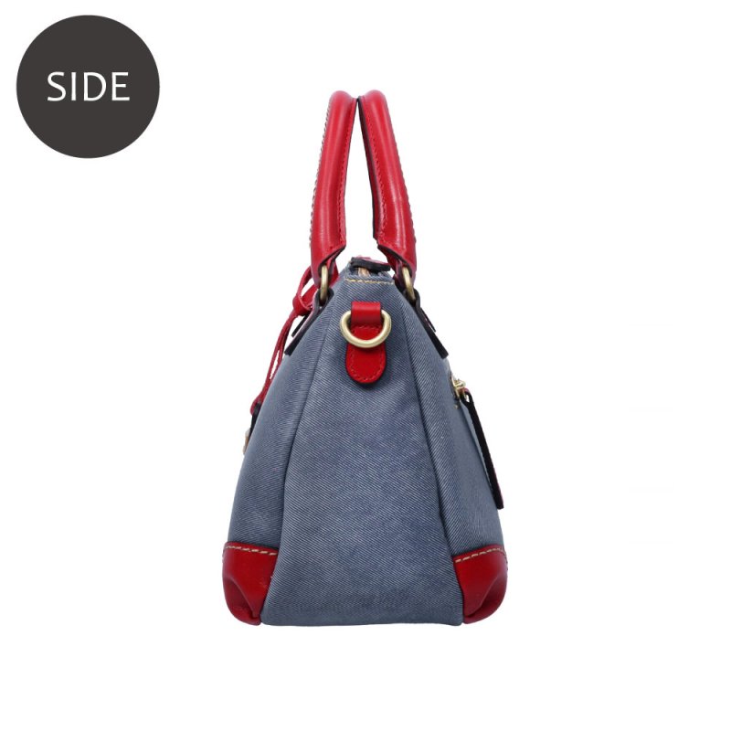 画像3: デニム調レザー 2wayミニバッグ (3)