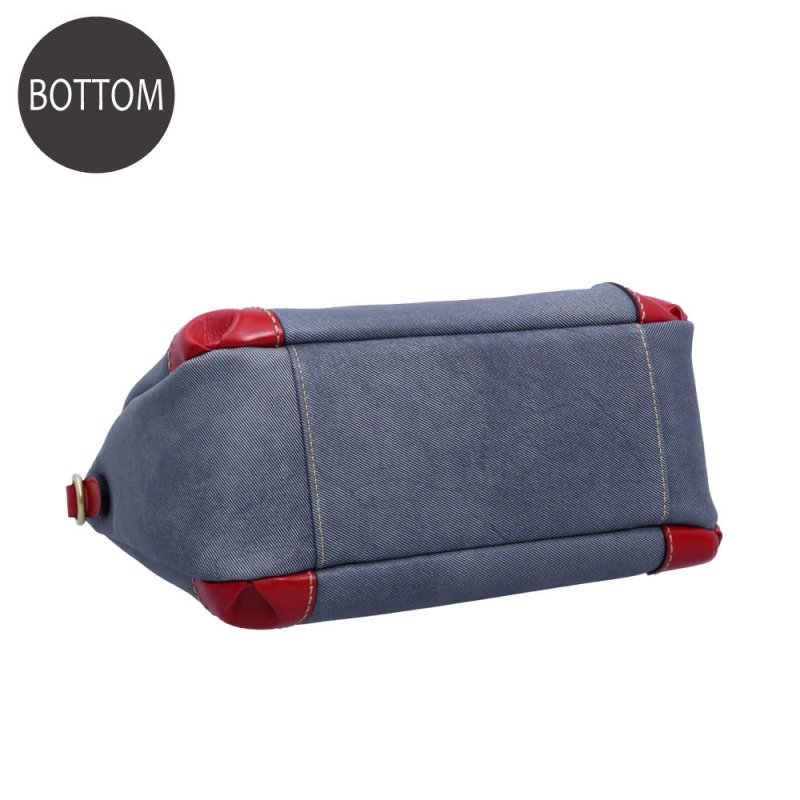 画像4: デニム調レザー 2wayミニバッグ (4)