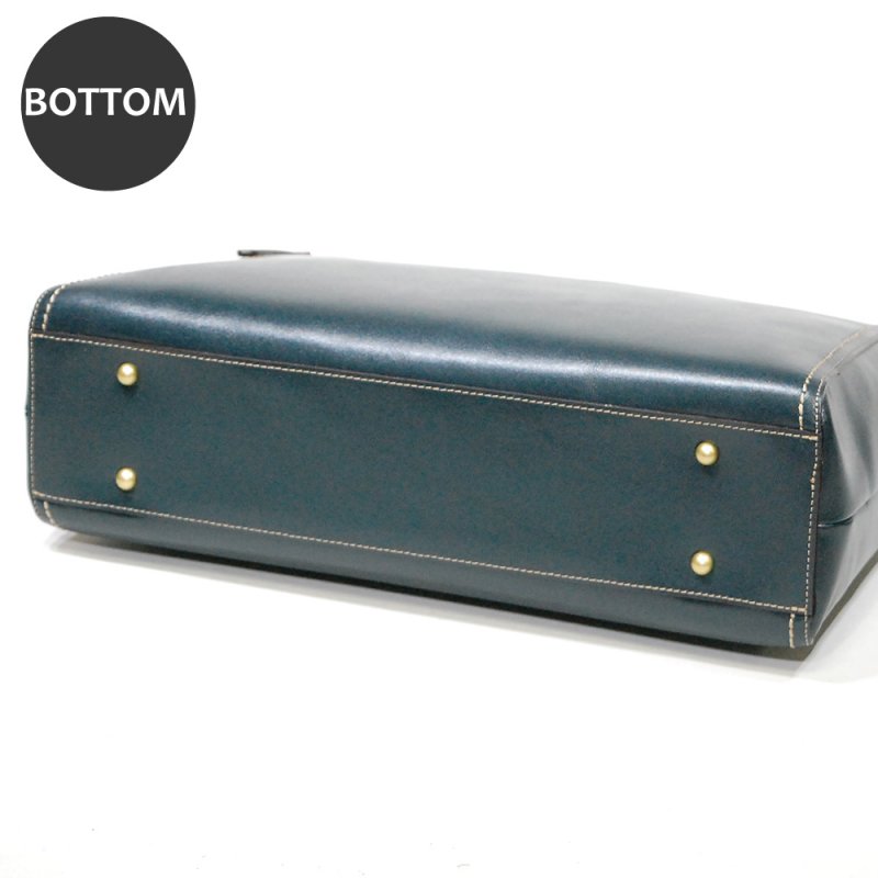 画像7: ヌメ＆オイルアップレザー ファスナー付き2way A4ファイルバッグ (7)