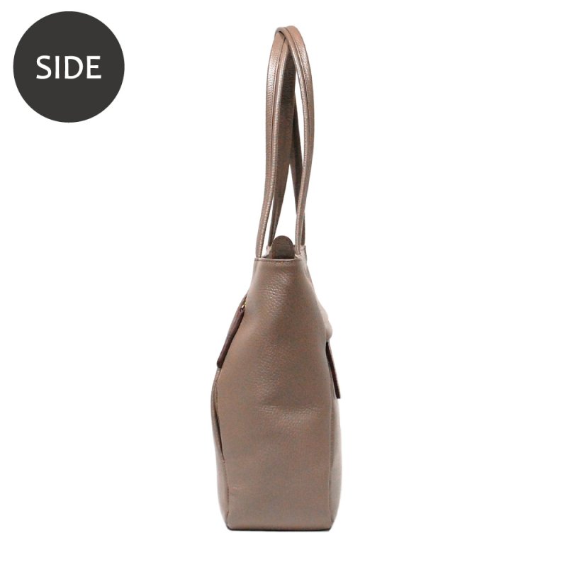 画像3: 傷が目立たないエンボスシュリンクの ティアドロップA4トート (3)