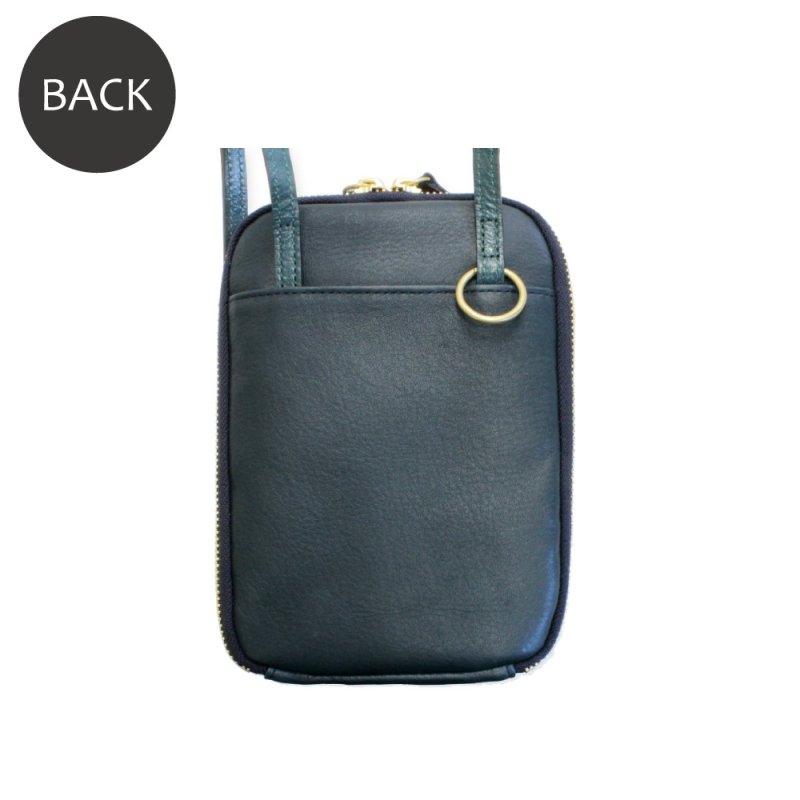 画像2: ソフトレザーのお財布機能付きスマホショルダー (2)
