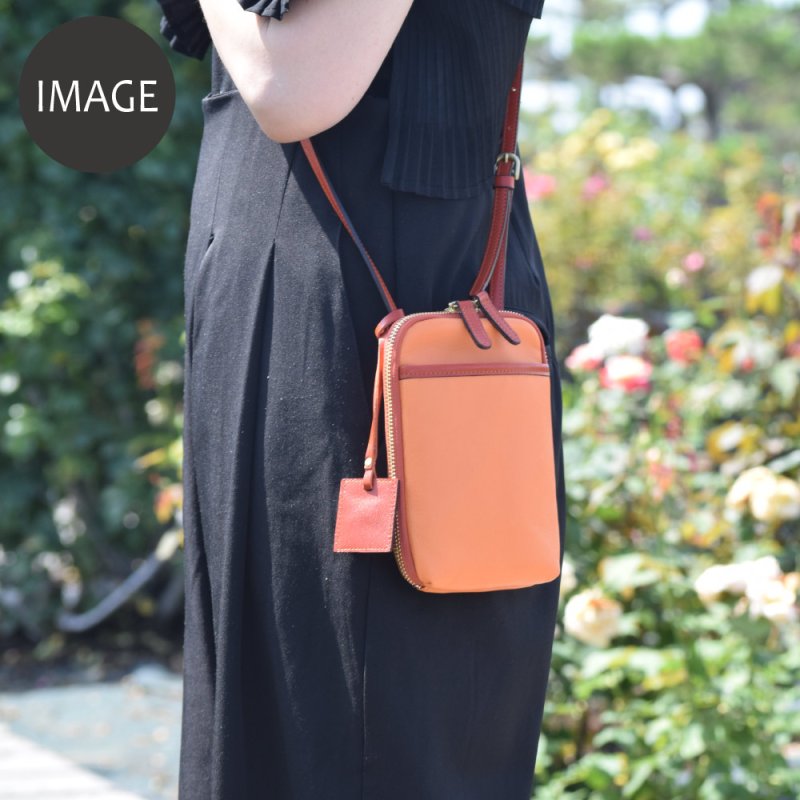 画像11: ソフトレザーのお財布機能付きスマホショルダー (11)