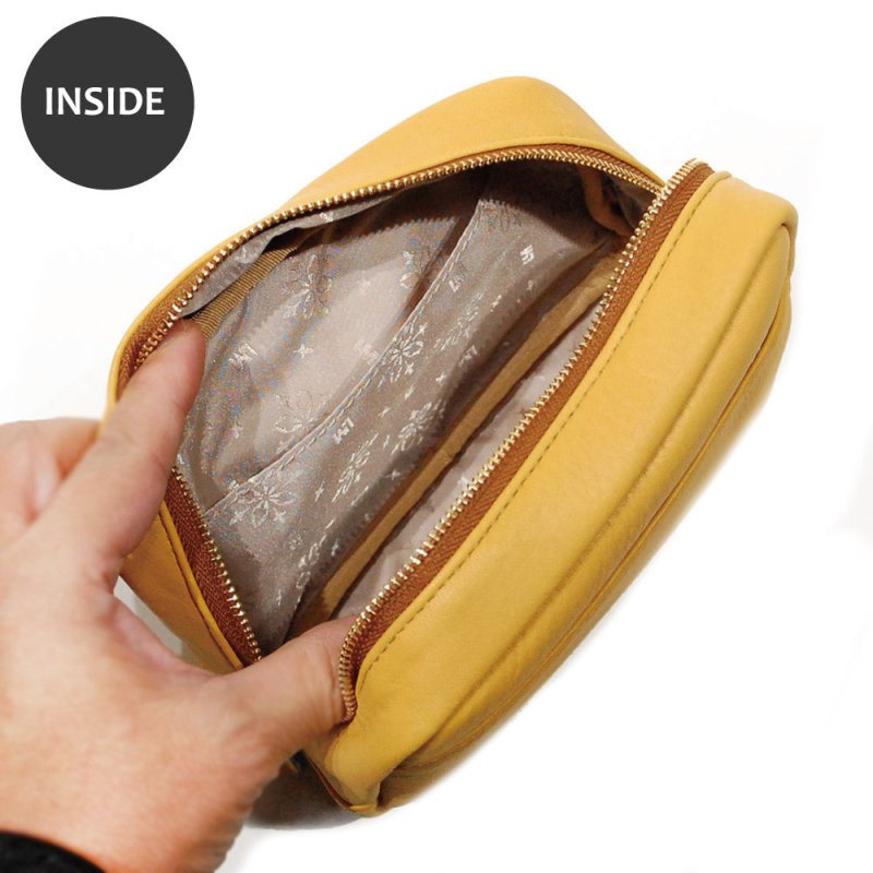 画像7: 手袋用ソフトレザーで作った ポーチ (7)