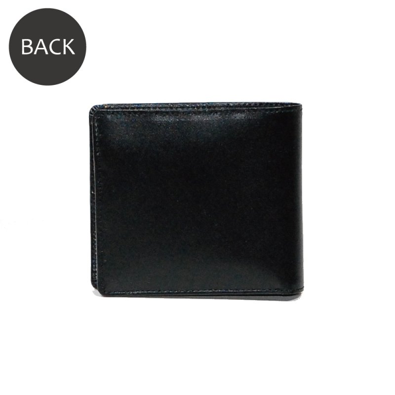 画像2: ムラ染めオリーブレザー 2つ折り財布【封筒型小銭入れ】 (2)